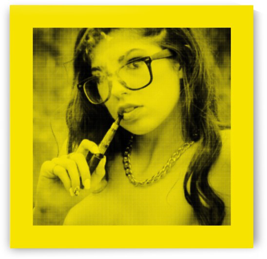 Pornstar Pop Art - Ava Taylor Exhale Yellow by PopArtApparel